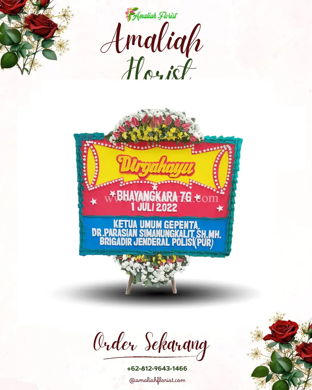 Papan Bunga HUT Ulang Tahun Sidorenggo